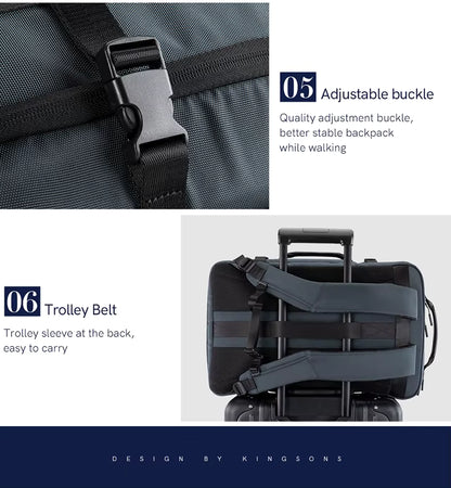 SAC À DOS VOYAGE EXTENSIBLE 45L – MULTIFONCTION, USB & ANTI-EAU