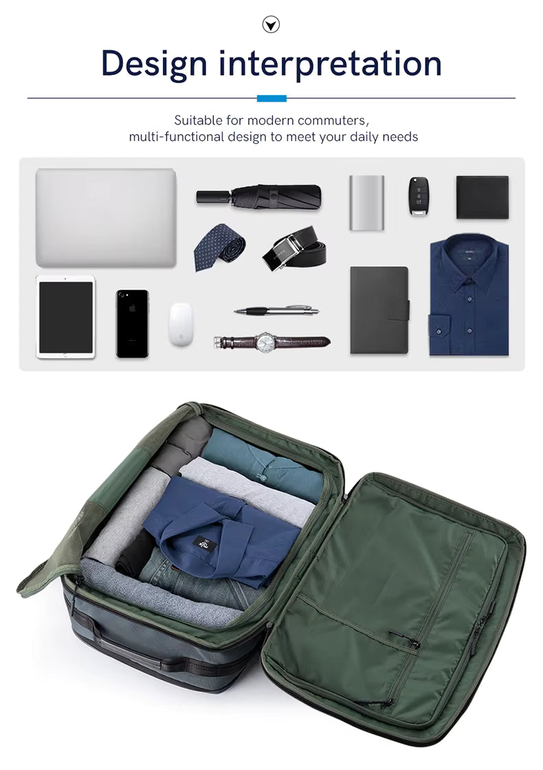 SAC À DOS VOYAGE EXTENSIBLE 45L – MULTIFONCTION, USB & ANTI-EAU
