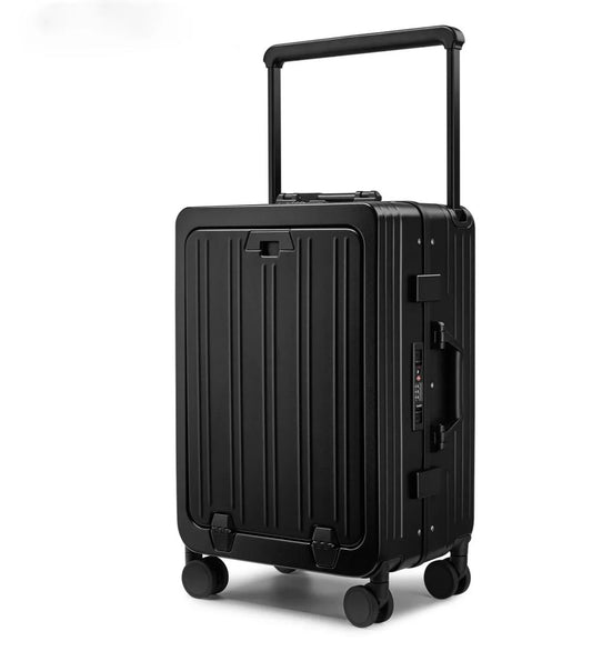 Valise Cabine Aluminium Premium  – USB, Sécurité TSA