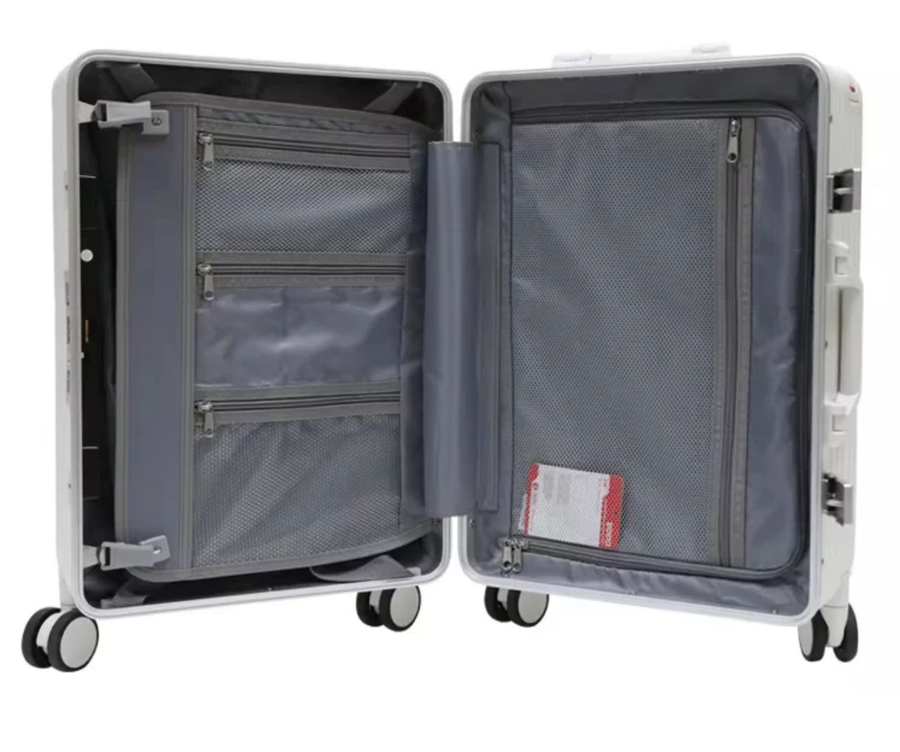 Valise Cabine Aluminium Premium  – USB, Sécurité TSA