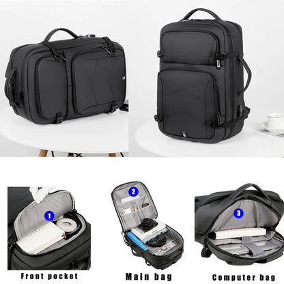 Sac à dos multifonction avec port USB – Grande capacité