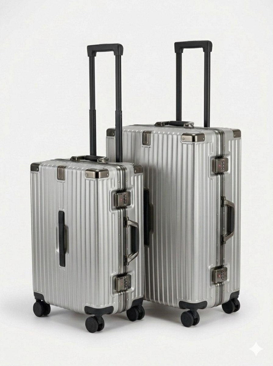Set Valises 2 Pièces en Aluminium Premium – Ultra Résistantes & Sécurisées