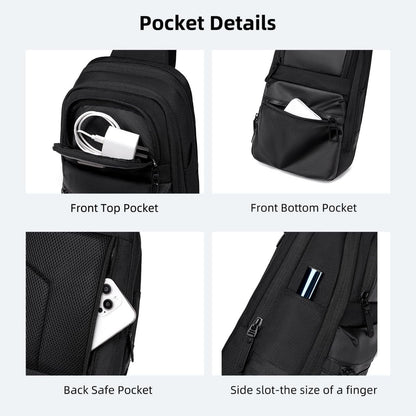 Sac Sling Premium – Sécurité, Style & Organisation en Mouvement