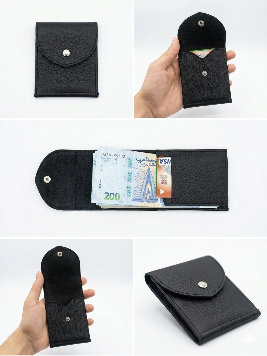 PORTEFEUILLE EN CUIR – MINIMALISTE & ÉLÉGANT