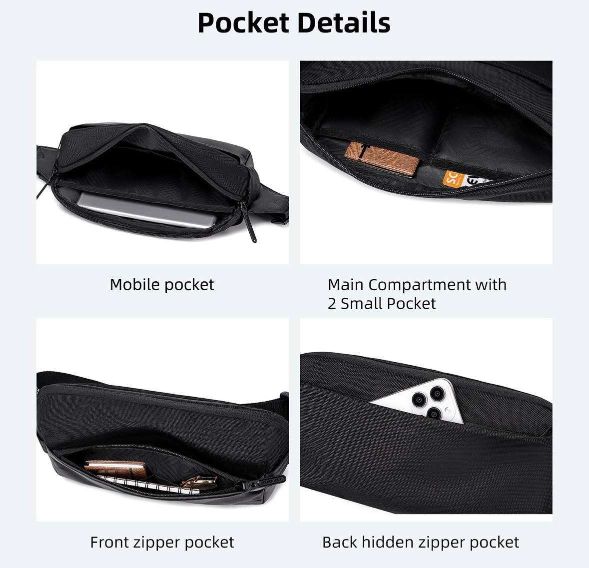 Sac Compact Urbain – Léger, Sécurisé & Toujours Prêt